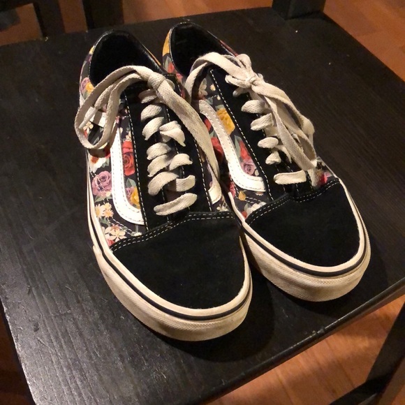 Floral vans good condition size 4 kids - Picture 1 of 3